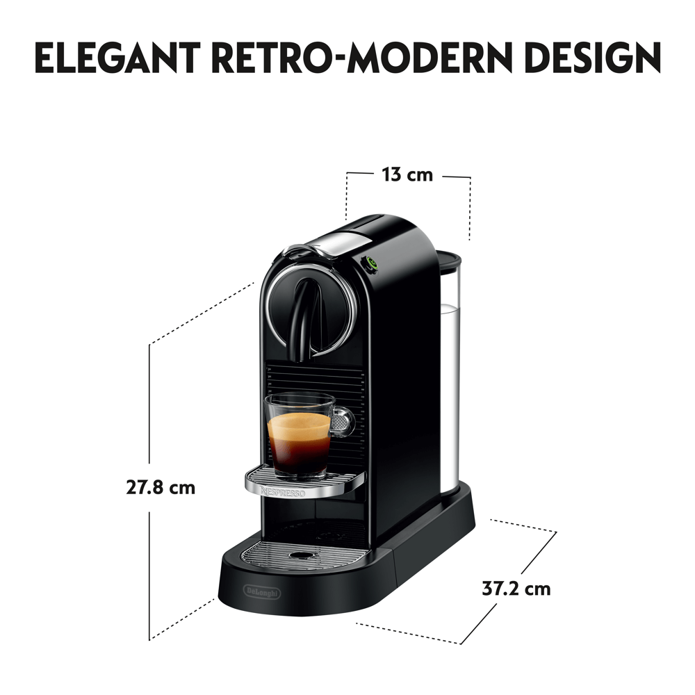 Nespresso by Delonghi Citz Black Coffee Machine